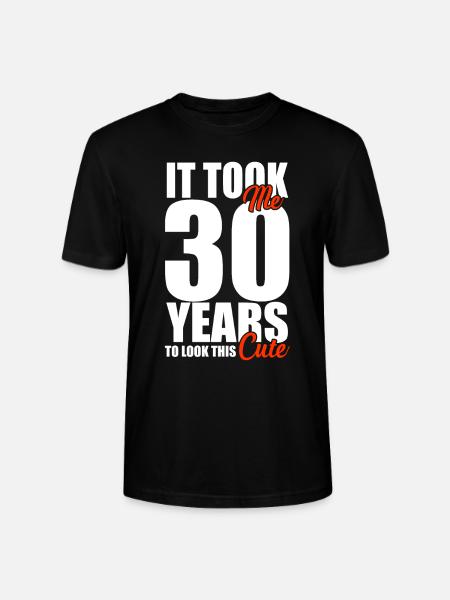 30th birthday - Stanley/Stella CRAFTER Unisex Organic T-Shirt - black