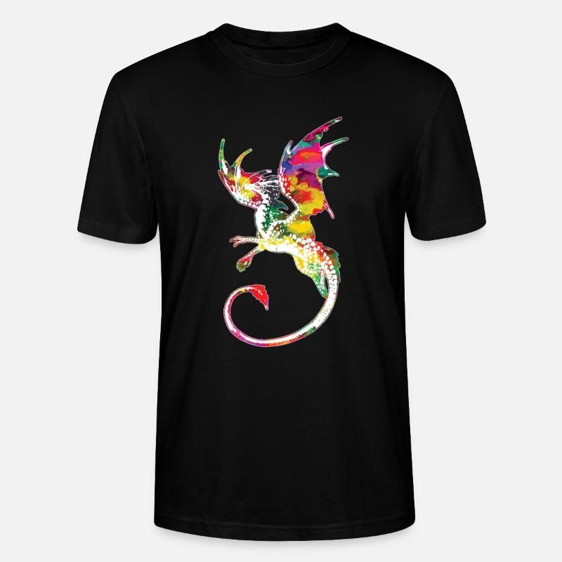 Drache - Stanley/Stella Unisex Bio-T-Shirt CRAFTER - Schwarz
