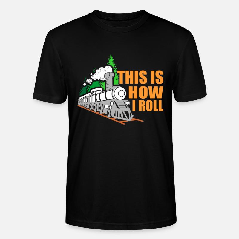 Train trains train modèle - T-shirt bio CRAFTER Stanley Stella Unisexe - noir