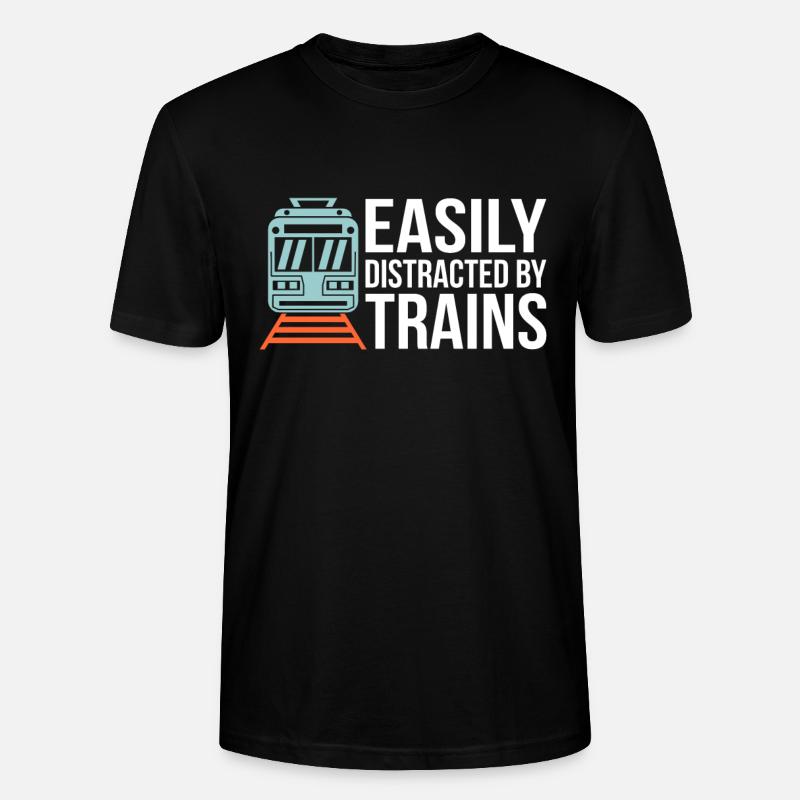 Train trains train modèle - T-shirt bio CRAFTER Stanley Stella Unisexe - noir