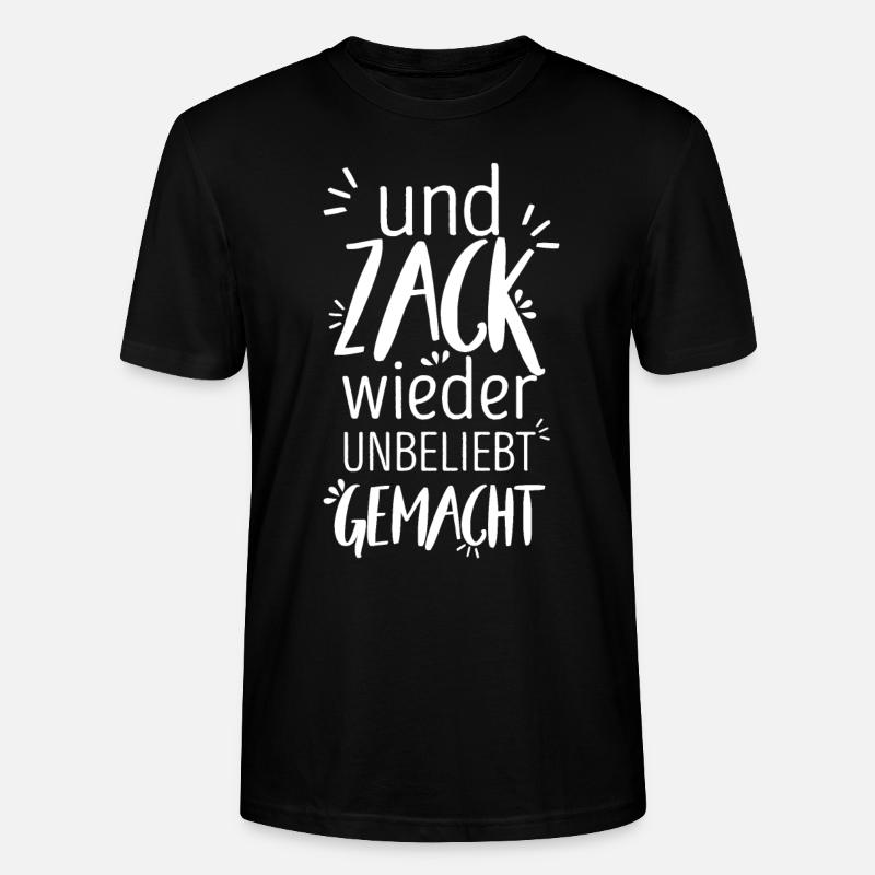 lustiger spruch - Stanley/Stella Unisex Bio-T-Shirt CRAFTER - Schwarz