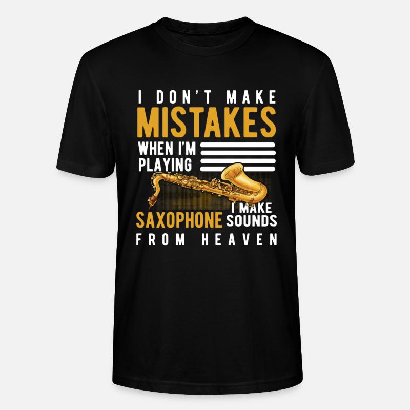 Saxophone - Stanley/Stella Unisex Bio-T-Shirt CRAFTER - Schwarz