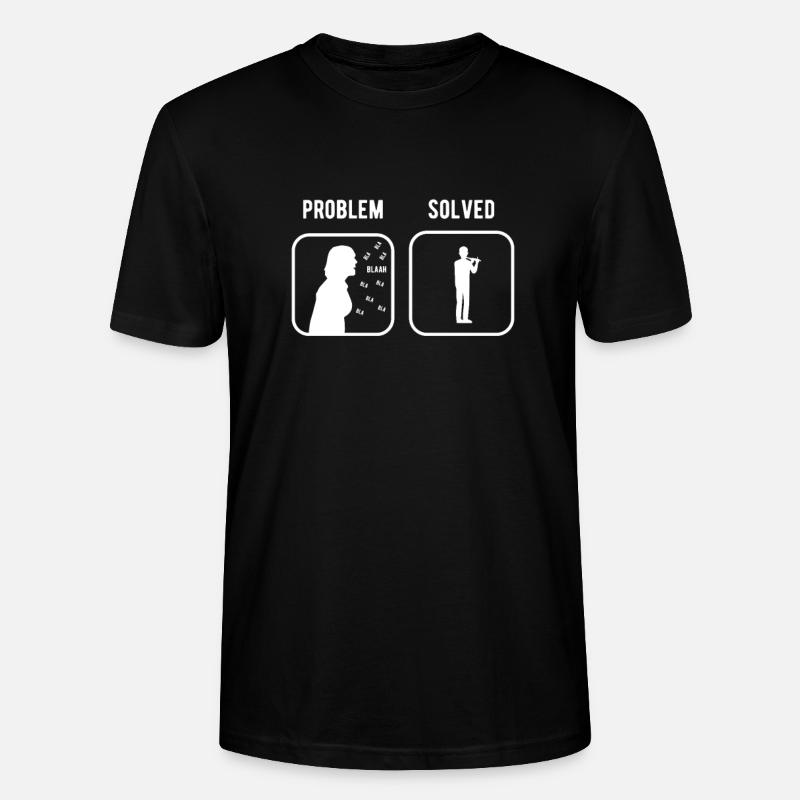 Querflöte - Stanley/Stella Unisex Bio-T-Shirt CRAFTER - Schwarz