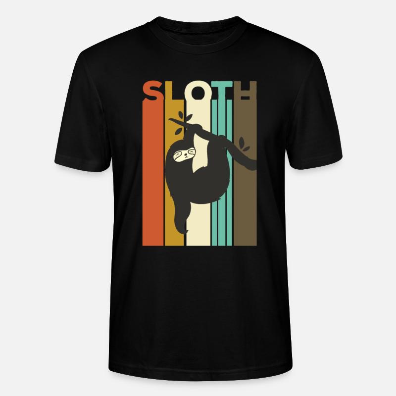 Faultier - Stanley/Stella Unisex Bio-T-Shirt CRAFTER - Schwarz