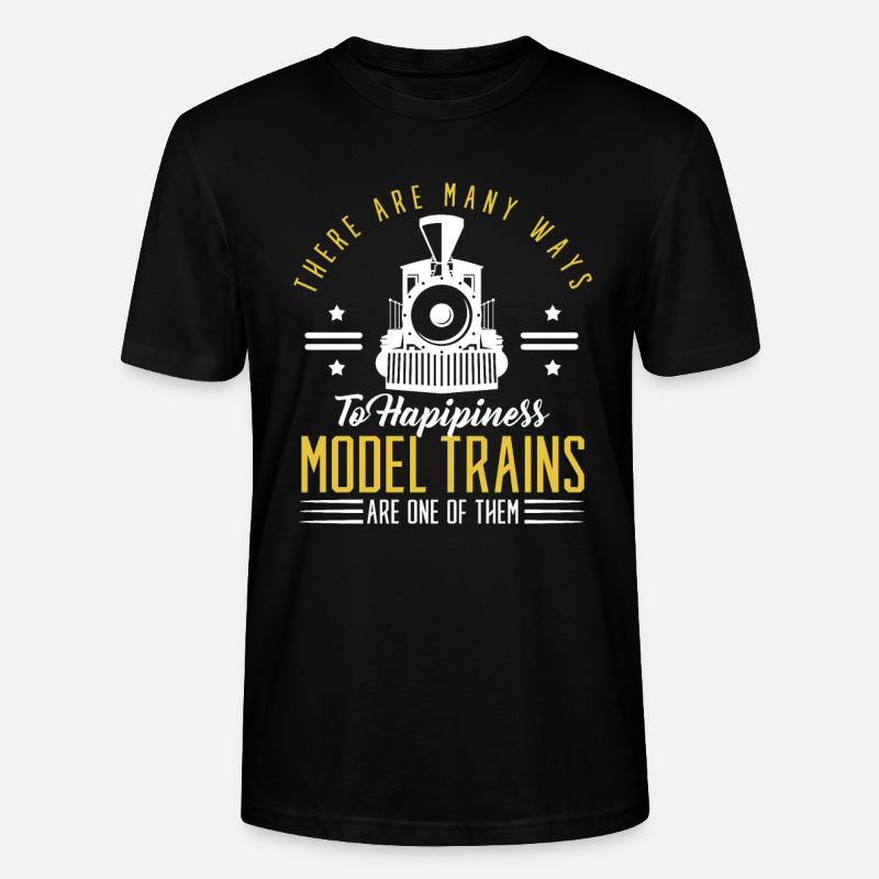 Train trains train modèle - T-shirt bio CRAFTER Stanley Stella Unisexe - noir