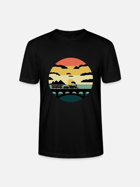 Train trains train modèle - T-shirt bio CRAFTER Stanley Stella Unisexe - noir