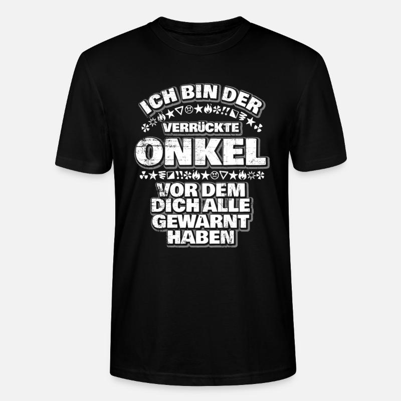 Onkel - Stanley/Stella Unisex Bio-T-Shirt CRAFTER - Schwarz