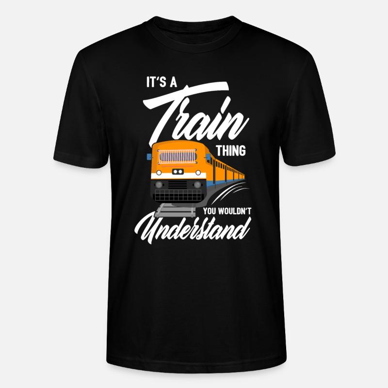 Train trains train modèle - T-shirt bio CRAFTER Stanley Stella Unisexe - noir