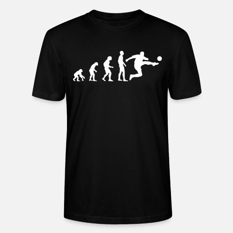 Fussball Evolution - Stanley/Stella Unisex Bio-T-Shirt CRAFTER - Schwarz