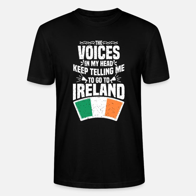 Irland - Stanley/Stella Unisex Bio-T-Shirt CRAFTER - Schwarz