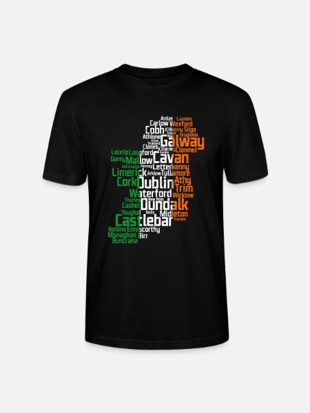 Ireland - Stanley/Stella CRAFTER Unisex Organic T-Shirt - black