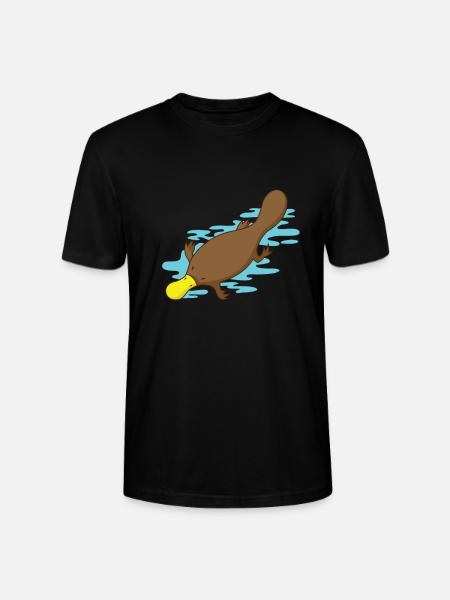 Ornithorynque dans l'eau - T-shirt bio CRAFTER Stanley Stella Unisexe - noir