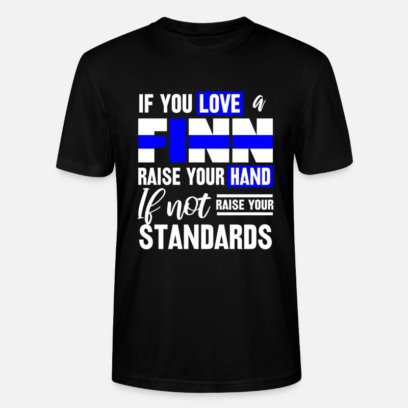 Finlande - T-shirt bio CRAFTER Stanley Stella Unisexe - noir
