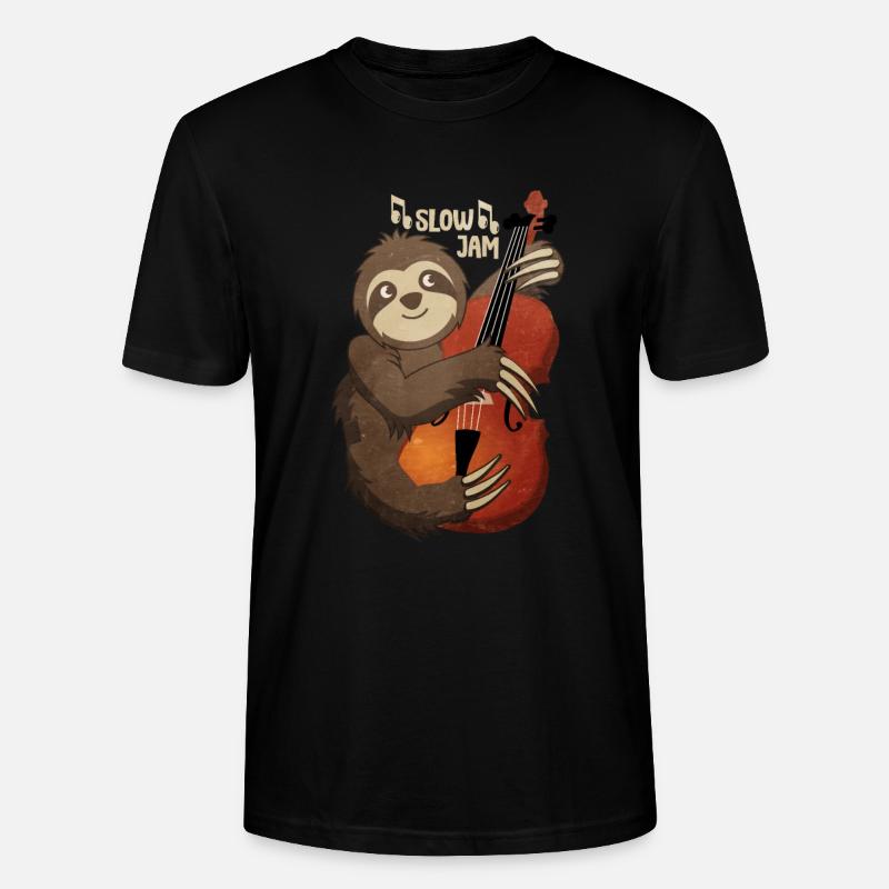 Faultier - Stanley/Stella Unisex Bio-T-Shirt CRAFTER - Schwarz