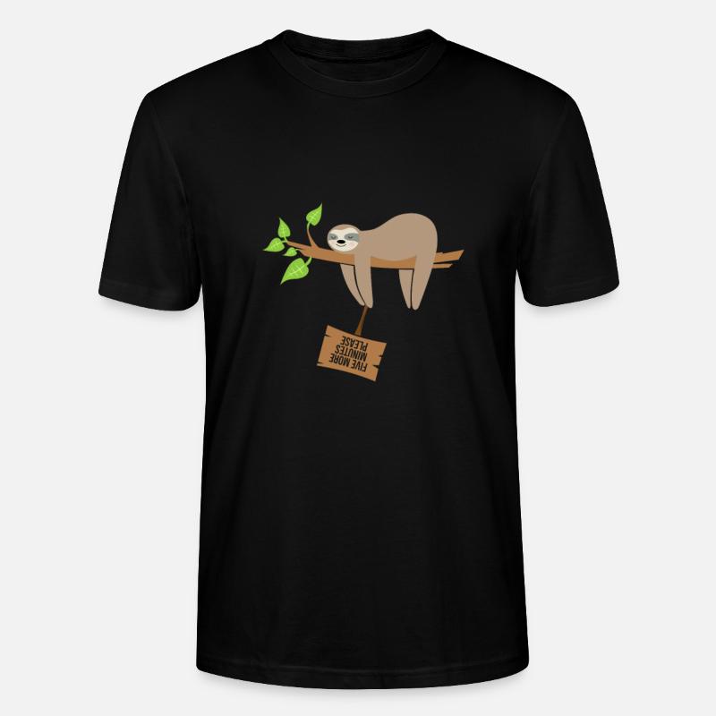 Faultier - Stanley/Stella Unisex Bio-T-Shirt CRAFTER - Schwarz