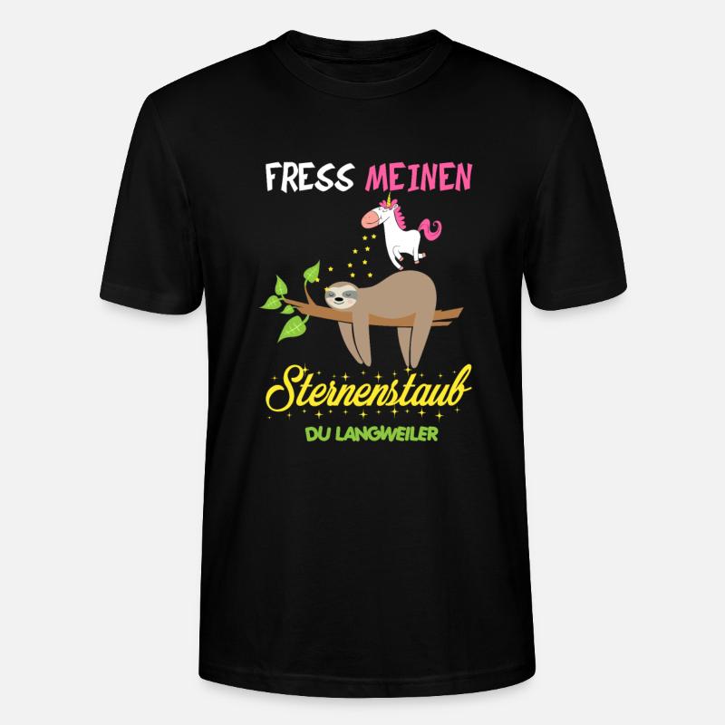 Faultier - Stanley/Stella Unisex Bio-T-Shirt CRAFTER - Schwarz