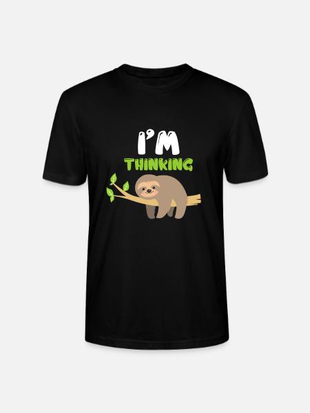 sloth - Stanley/Stella CRAFTER Unisex Organic T-Shirt - black