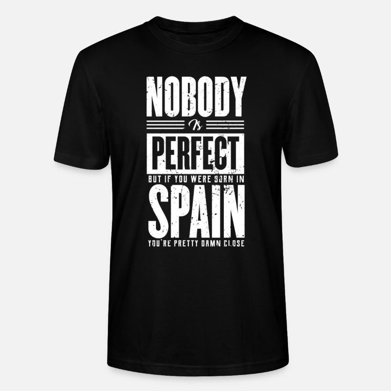 Spanien - Stanley/Stella Unisex Bio-T-Shirt CRAFTER - Schwarz
