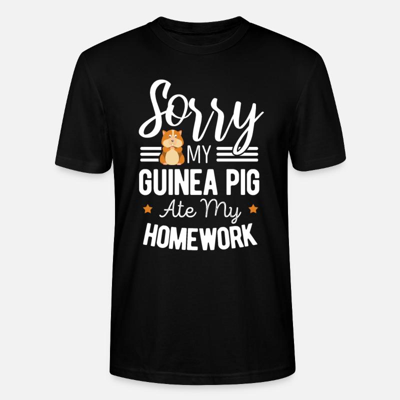 Cochon d'Inde - T-shirt bio CRAFTER Stanley Stella Unisexe - noir