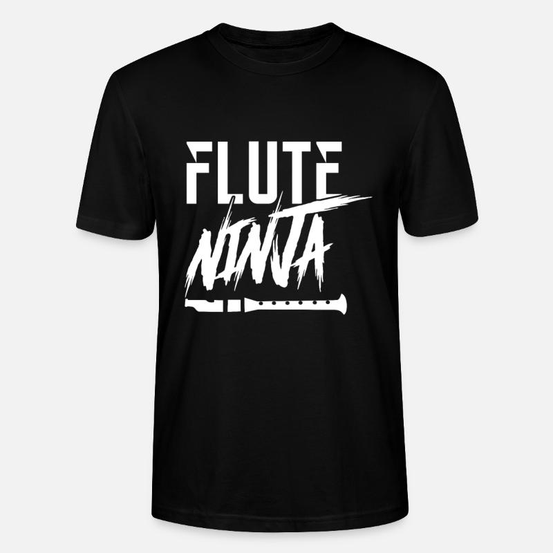 Querflöte - Stanley/Stella Unisex Bio-T-Shirt CRAFTER - Schwarz