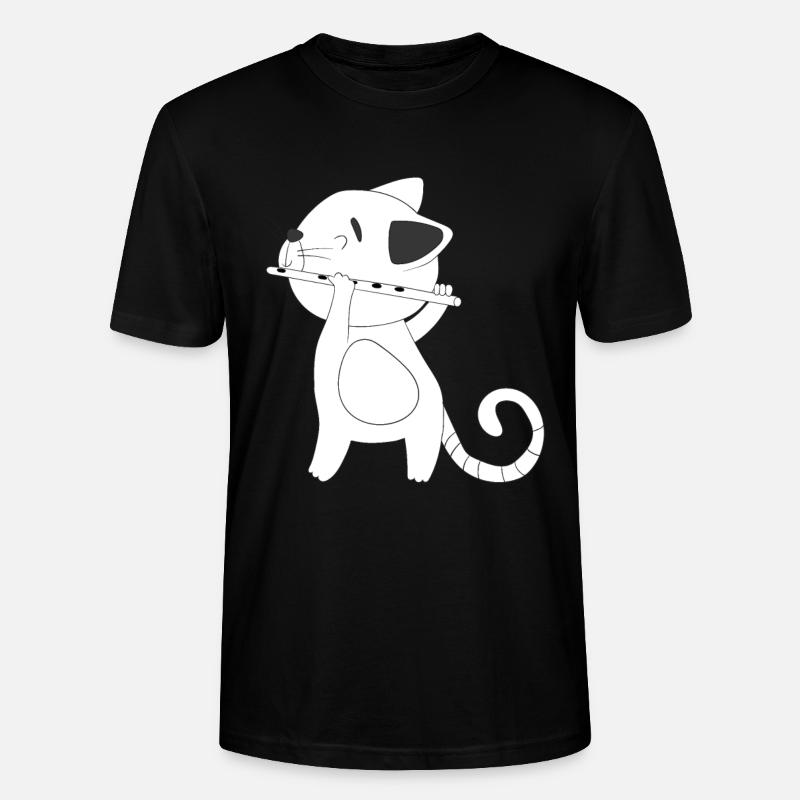 Querflöte - Stanley/Stella Unisex Bio-T-Shirt CRAFTER - Schwarz