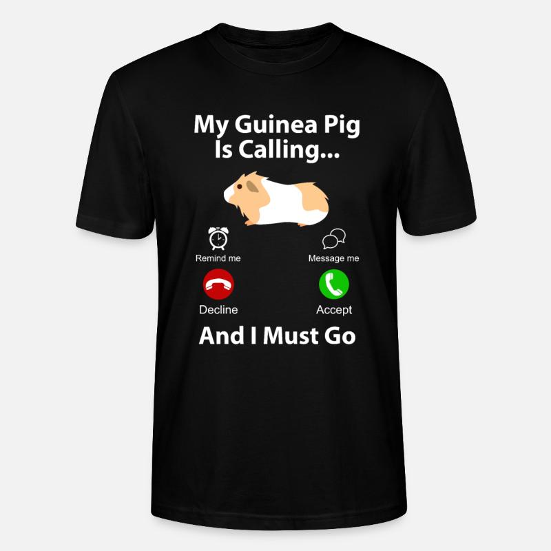 Cochon d'Inde - T-shirt bio CRAFTER Stanley Stella Unisexe - noir