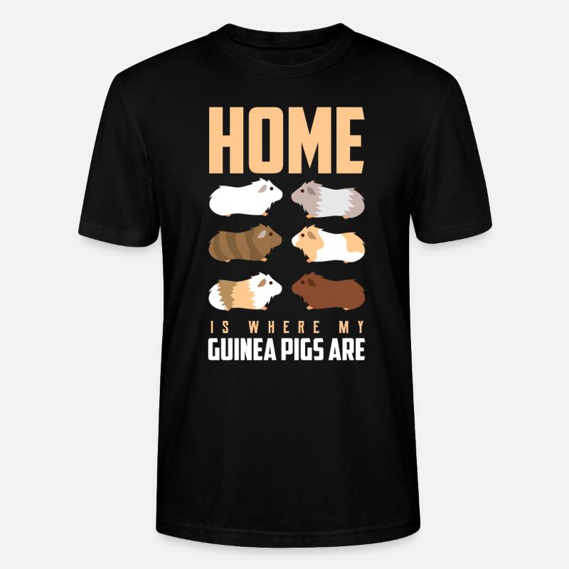 Cochon d'Inde - T-shirt bio CRAFTER Stanley Stella Unisexe - noir