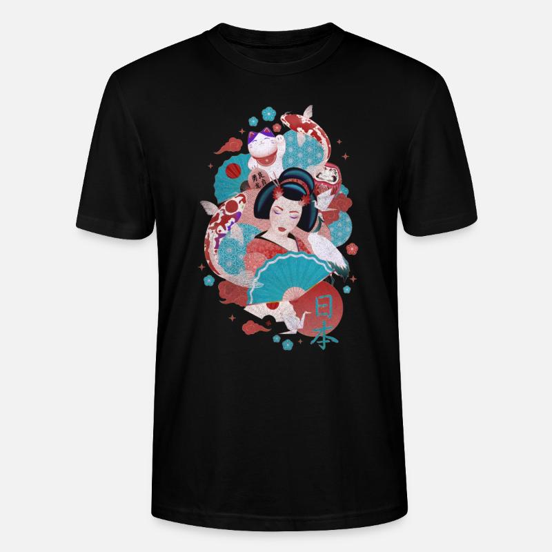 Japon - T-shirt bio CRAFTER Stanley Stella Unisexe - noir