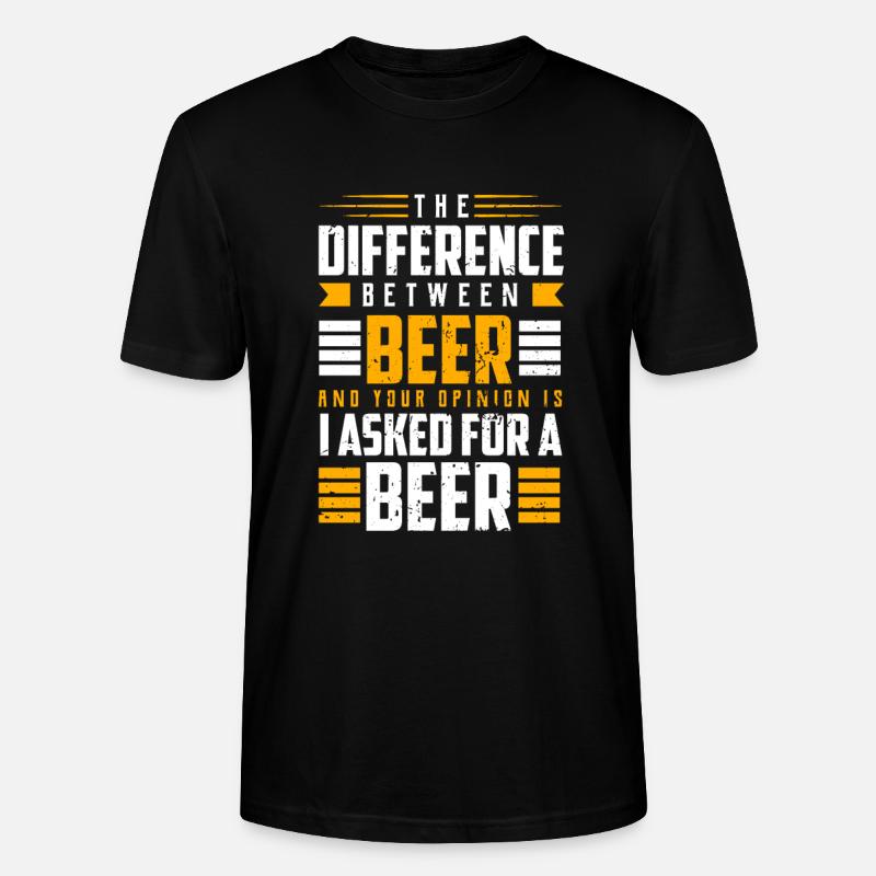 Bier - Stanley/Stella Unisex Bio-T-Shirt CRAFTER - Schwarz