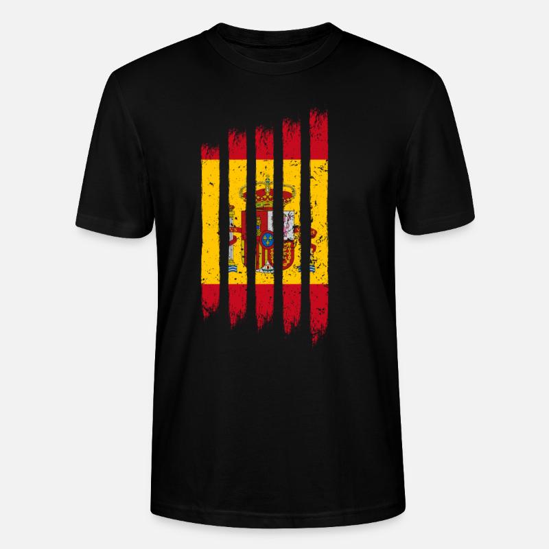 Spanien - Stanley/Stella Unisex Bio-T-Shirt CRAFTER - Schwarz