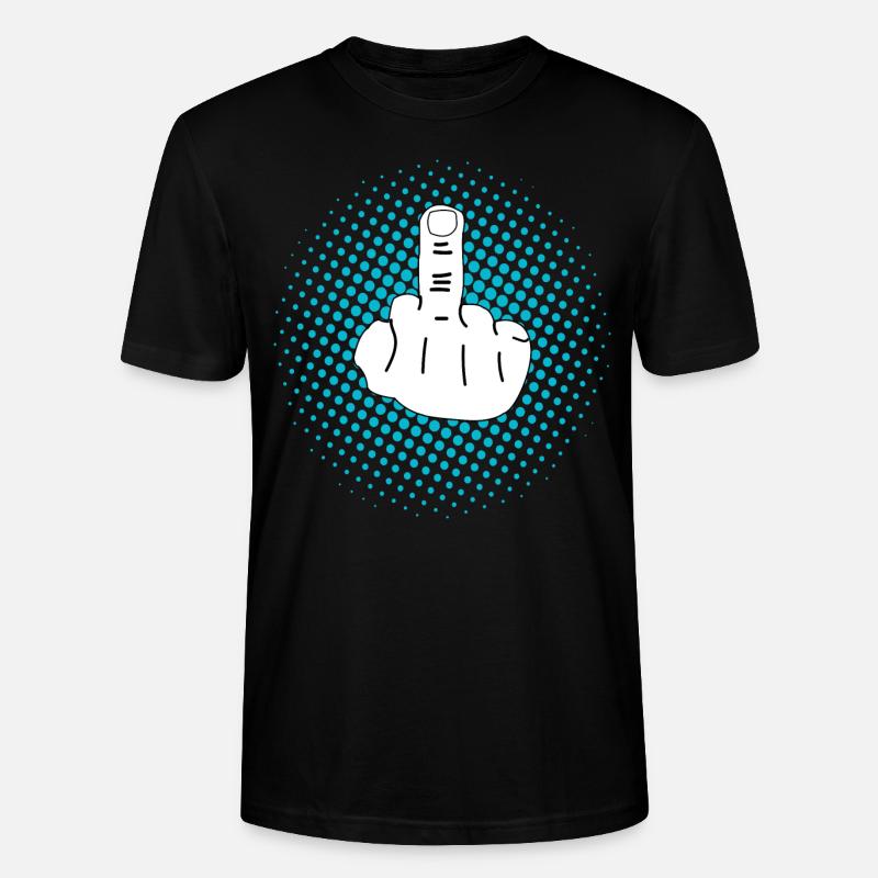 Mittelfinger Design - Stanley/Stella Unisex Bio-T-Shirt CRAFTER - Schwarz