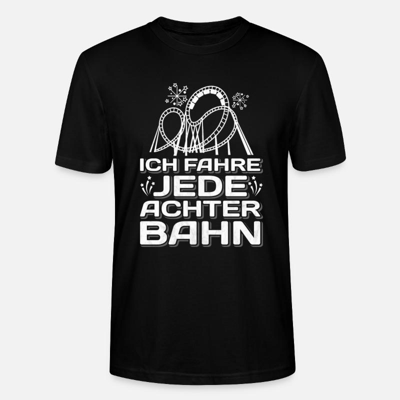 Achterbahn - Stanley/Stella Unisex Bio-T-Shirt CRAFTER - Schwarz