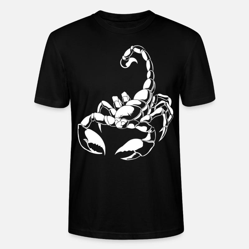 Sternzeichen Skorpion - Stanley/Stella Unisex Bio-T-Shirt CRAFTER - Schwarz