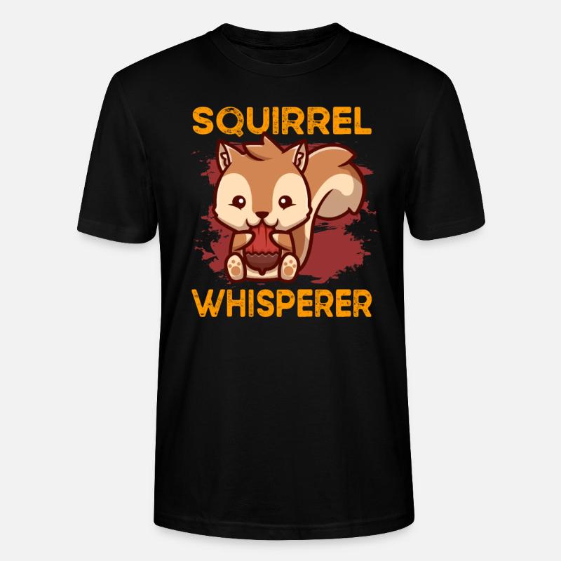 Eichhörnchen - Stanley/Stella Unisex Bio-T-Shirt CRAFTER - Schwarz