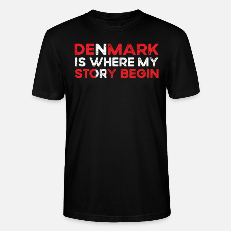 Dänemark - Stanley/Stella Unisex Bio-T-Shirt CRAFTER - Schwarz