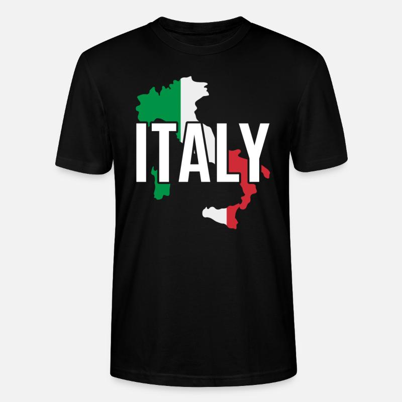 Italien - Stanley/Stella Unisex Bio-T-Shirt CRAFTER - Schwarz
