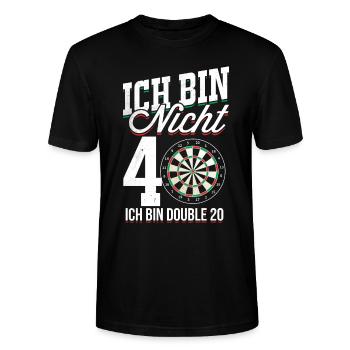 40. Geburtstag - Stanley/Stella Unisex Bio-T-Shirt CRAFTER - Schwarz - Vorne - Alina (178cm) & Michal (187cm)
