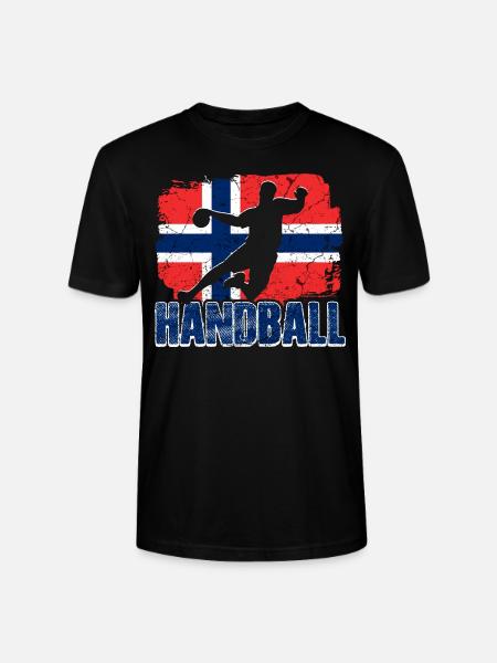 Handball Norwegen - Stanley/Stella Unisex Bio-T-Shirt CRAFTER - Schwarz