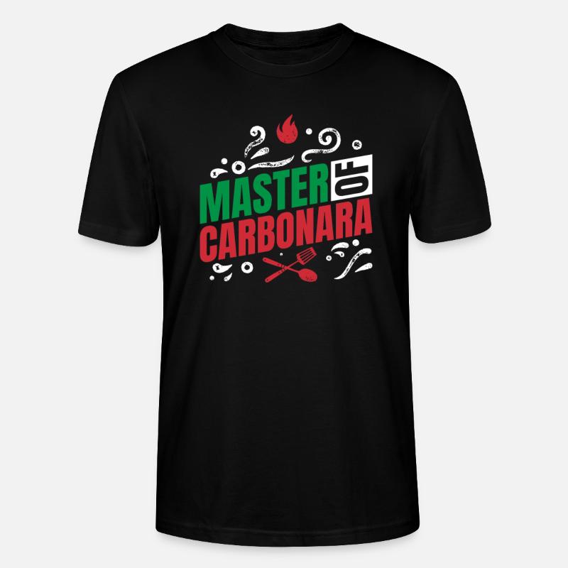 Chef Maître du restaurant Carbonara Kitchen - T-shirt bio CRAFTER Stanley Stella Unisexe - noir