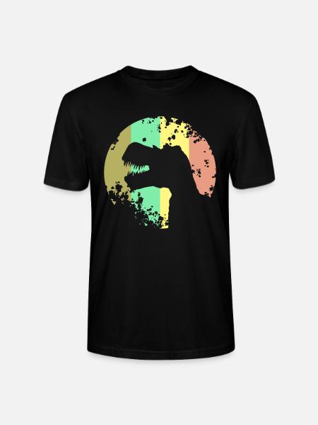 Dinosaur T-Rex Design - Stanley/Stella CRAFTER Unisex Organic T-Shirt - black