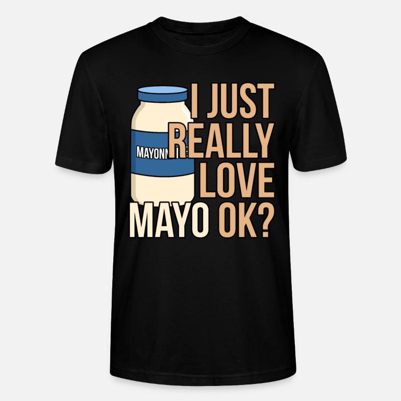 Idée cadeau bouteille de mayonnaise - T-shirt bio CRAFTER Stanley Stella Unisexe - noir