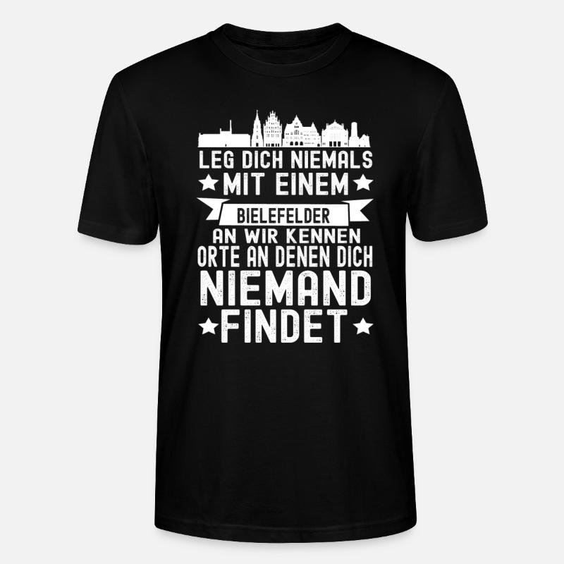 Bielefeld - Stanley/Stella Unisex Bio-T-Shirt CRAFTER - Schwarz