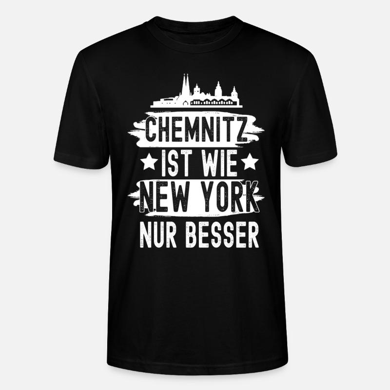 Chemnitz - Stanley/Stella Unisex Bio-T-Shirt CRAFTER - Schwarz