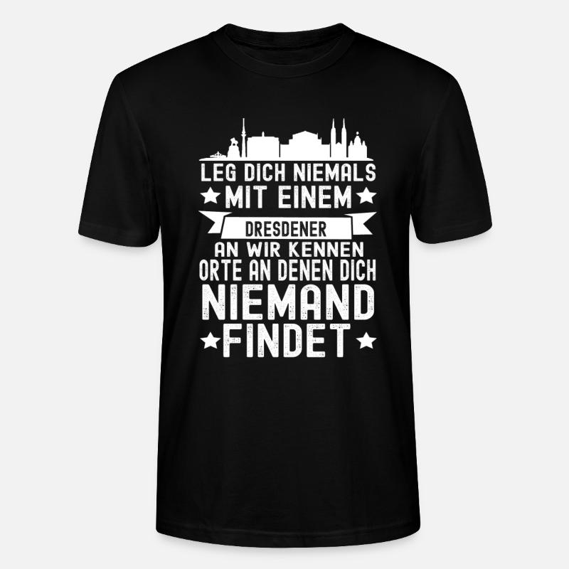 Dresden - Stanley/Stella Unisex Bio-T-Shirt CRAFTER - Schwarz