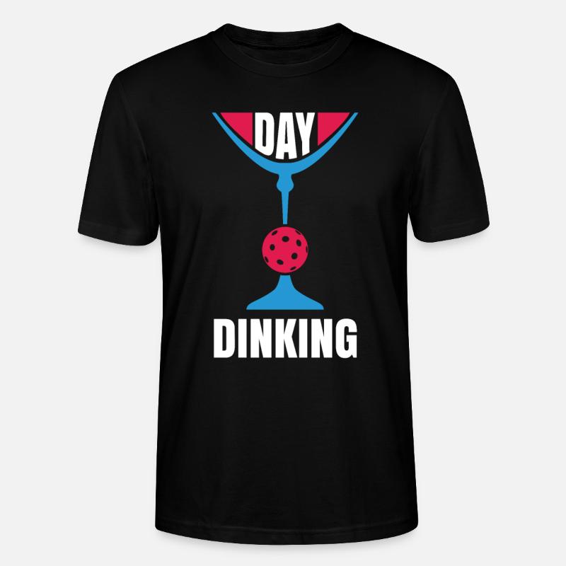 Day Dinking Funny Martini Pickleball - Stanley/Stella Unisex Bio-T-Shirt CRAFTER - Schwarz