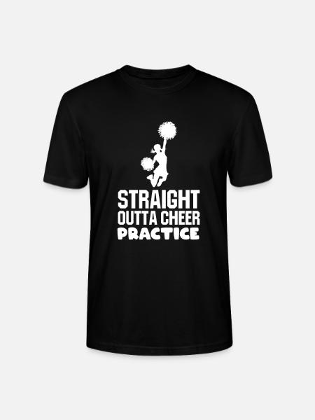 Straight Outta Cheer Practice - Stanley/Stella Unisex Bio-T-Shirt CRAFTER - Schwarz