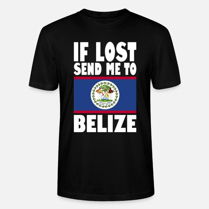 Belize Flagge Spruch - Stanley/Stella Unisex Bio-T-Shirt CRAFTER - Schwarz
