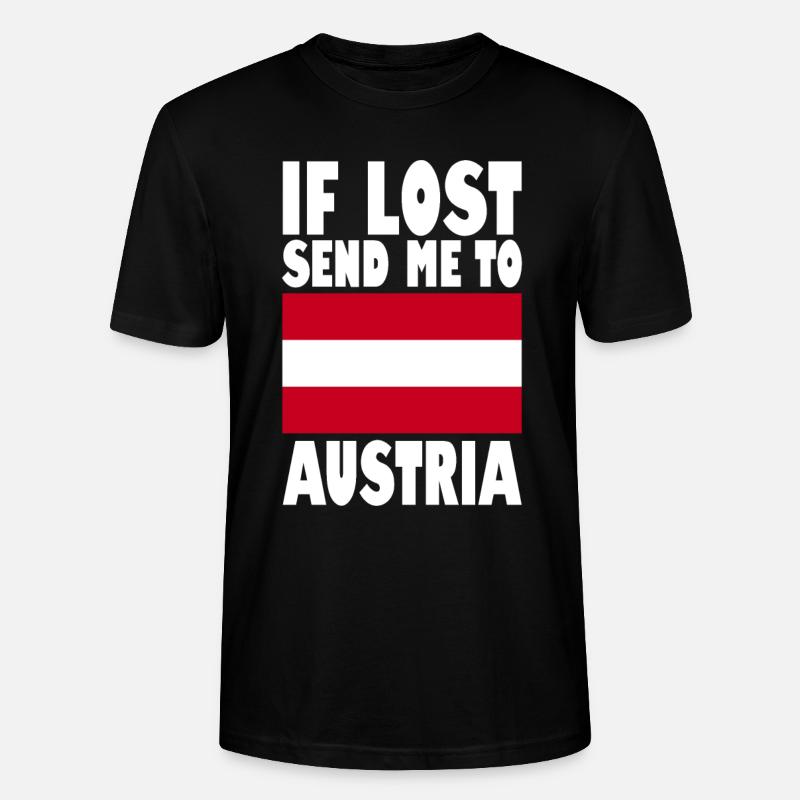 Slogan du drapeau de l’Autriche - T-shirt bio CRAFTER Stanley Stella Unisexe - noir