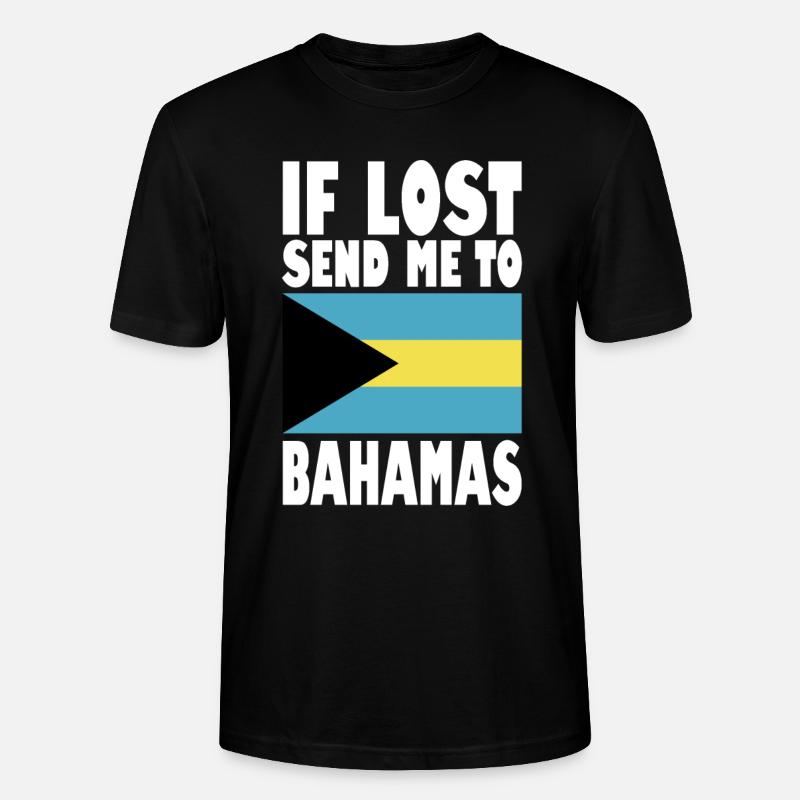 Drapeau des Bahamas - T-shirt bio CRAFTER Stanley Stella Unisexe - noir