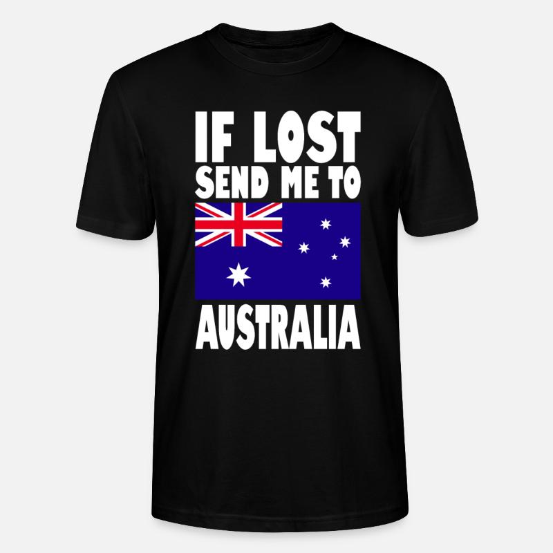 Drapeau de l’Australie - T-shirt bio CRAFTER Stanley Stella Unisexe - noir